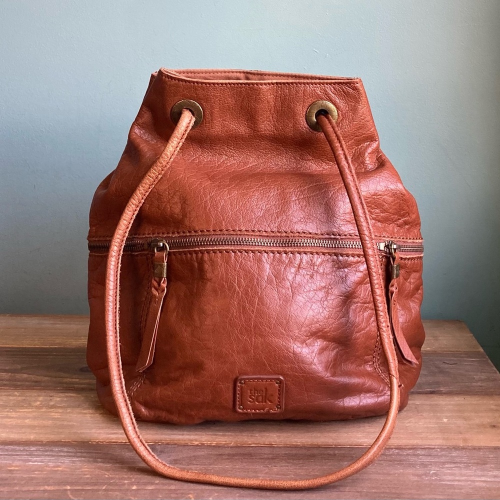 Vintage The Sak Camino Leather Bucket Bag